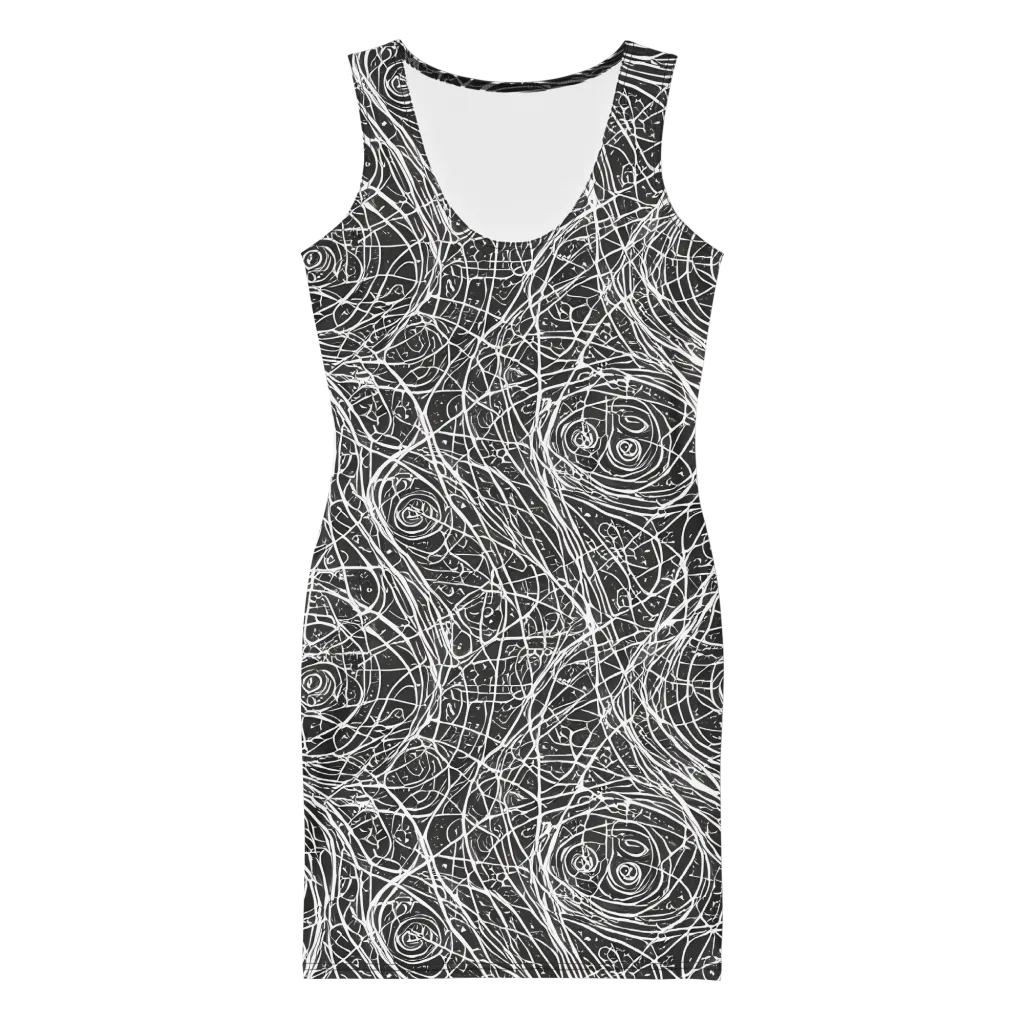 Inkstorm on Bodycon Dress — Front