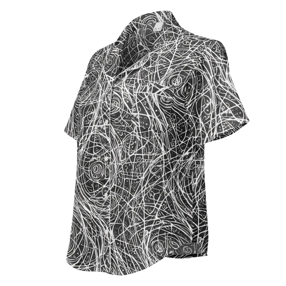 Inkstorm on Women's Short Sleeve Pajama Top — Left Front