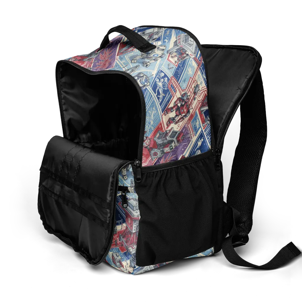 Robot Railyard on Utility Backpack — Product details 2