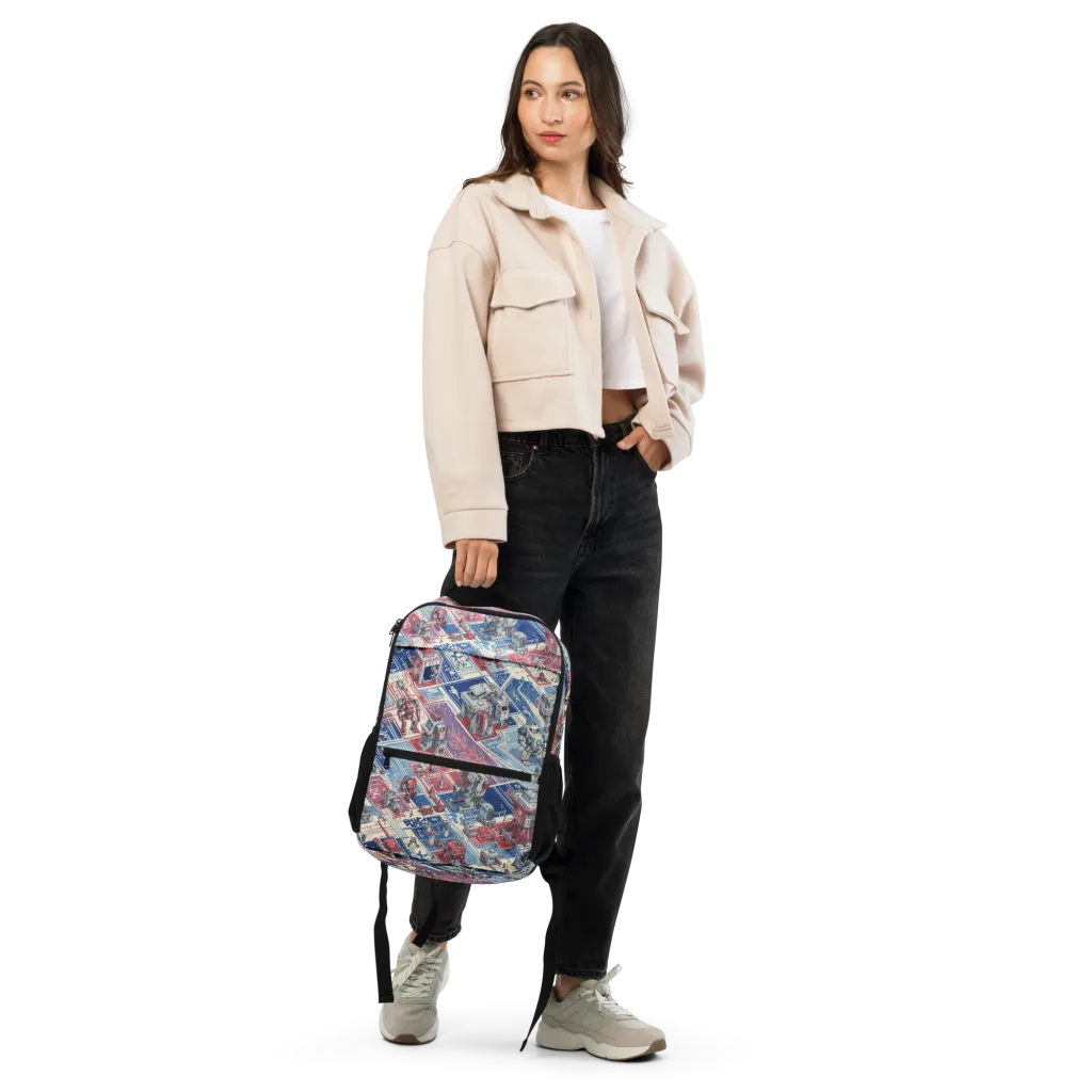 Robot Railyard on Utility Backpack — Front