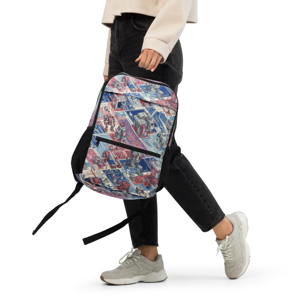 Robot Railyard on Utility Backpack — Front