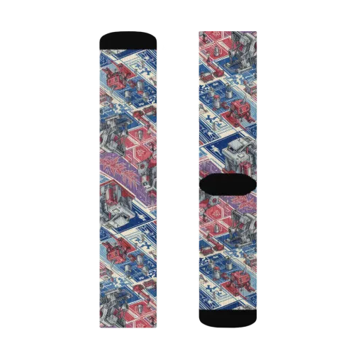 Robot Railyard on a Socks