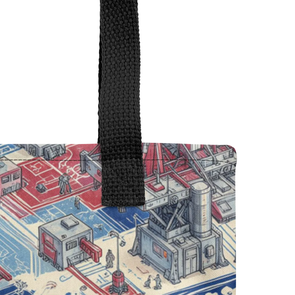 Robot Railyard on Tote Bag — Product details