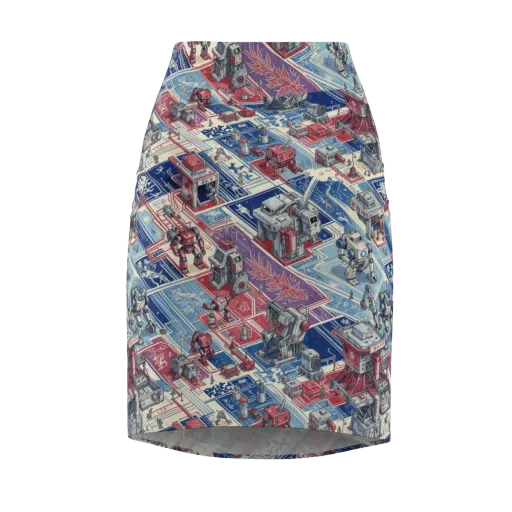 Robot Railyard on a Pencil Skirt