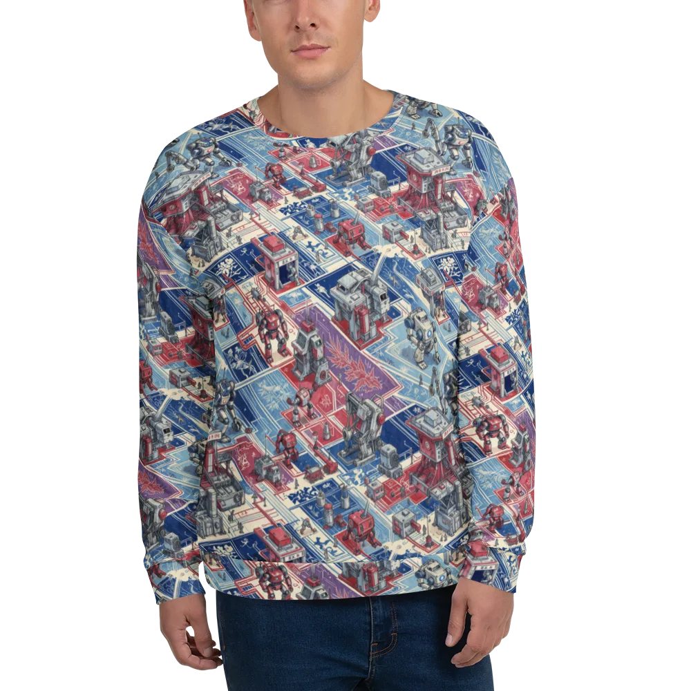 Robot Railyard on Sweatshirt — Front