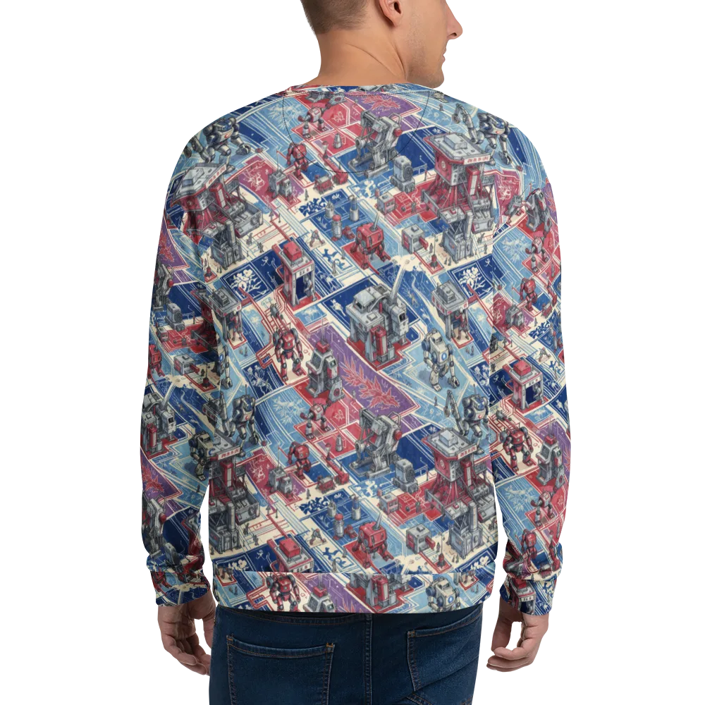 Robot Railyard on Sweatshirt — Back
