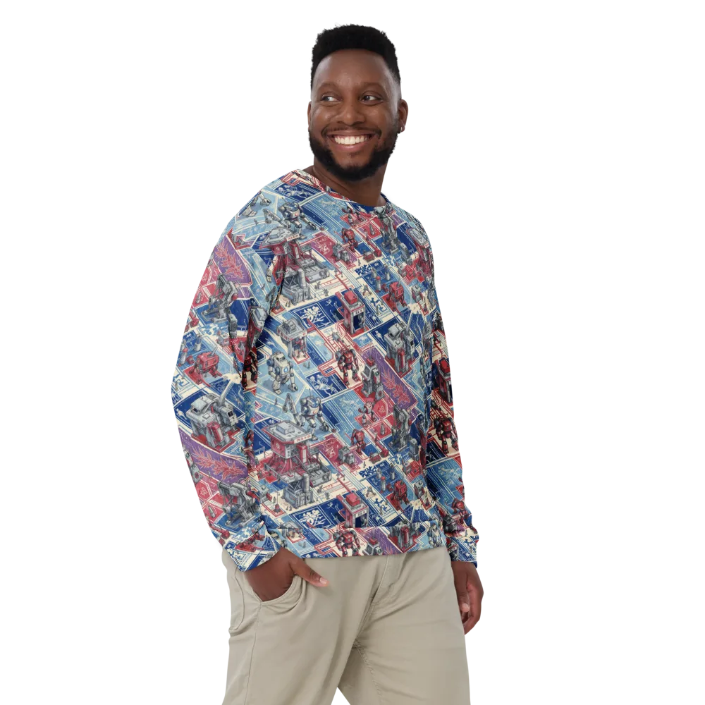 Robot Railyard on Sweatshirt — Front