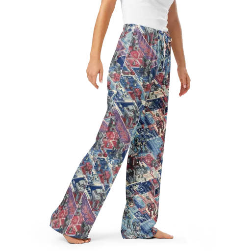 Robot Railyard on a Women's Pajama Pants