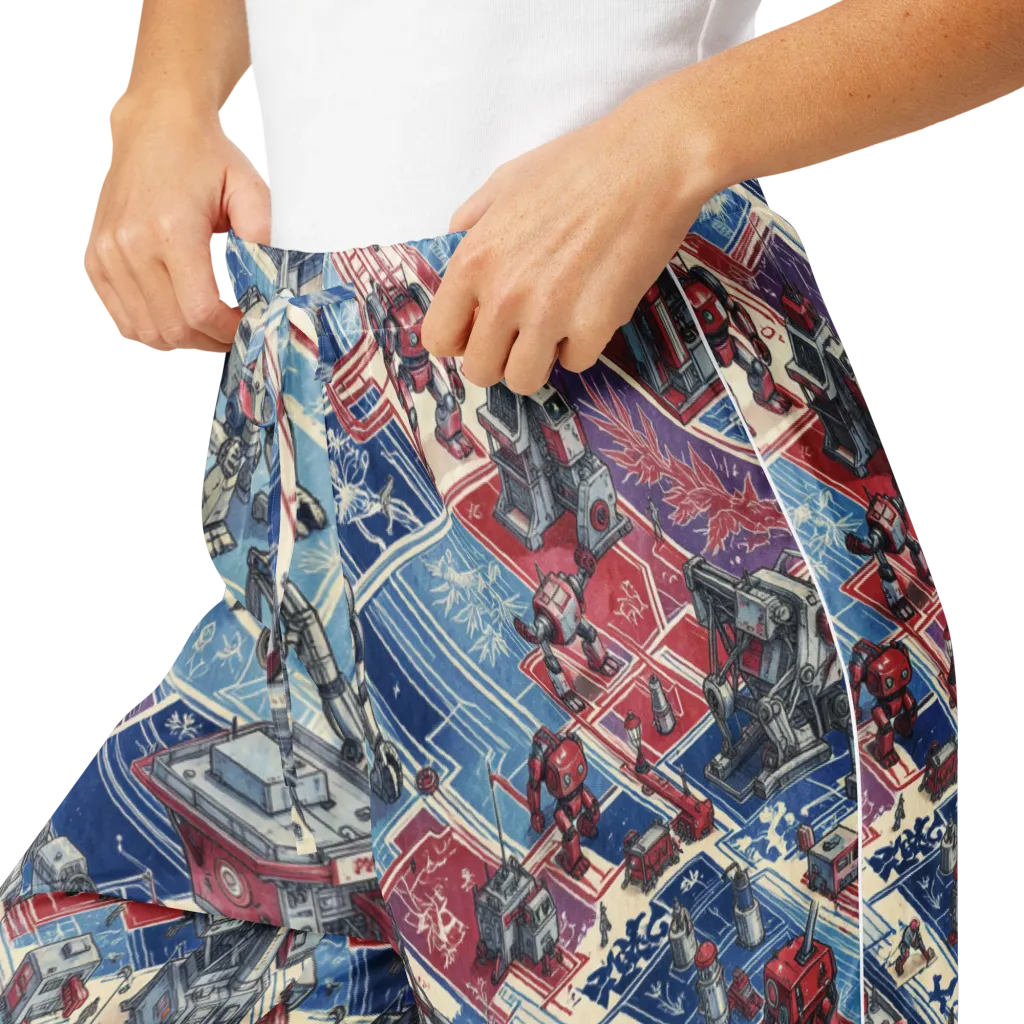 Robot Railyard on Women's Pajama Pants — Product details
