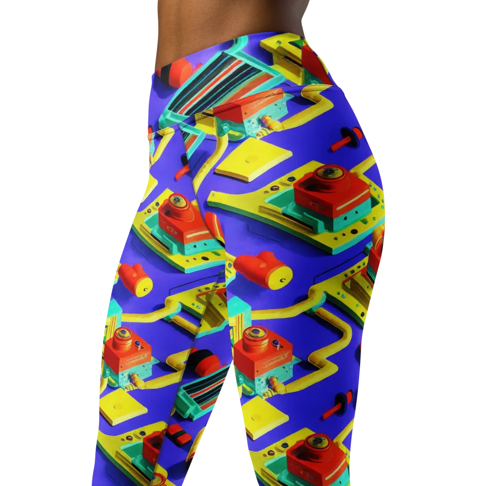 Chromatic Workshop on Yoga Leggings — Left Front