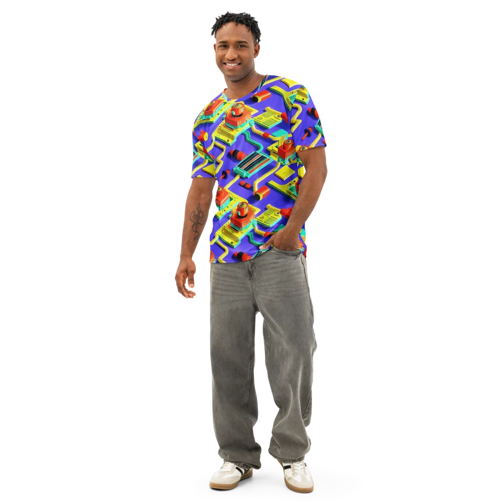 Chromatic Workshop on Men's Cotton Crew Neck T-Shirt — Front