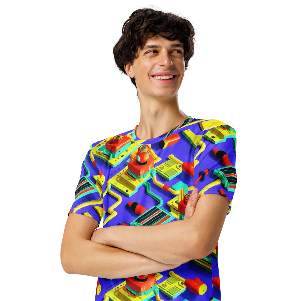 Chromatic Workshop on Men's Crew Neck T-Shirt — Left Front