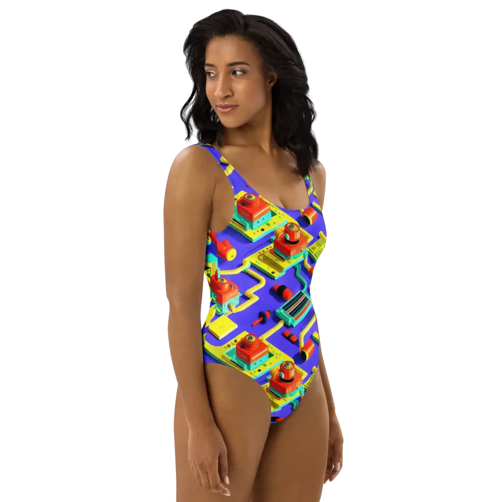 Chromatic Workshop on One-Piece Swimsuit — Right