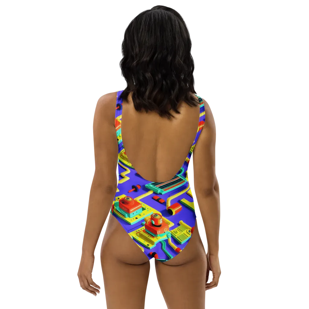 Chromatic Workshop on One-Piece Swimsuit — Back
