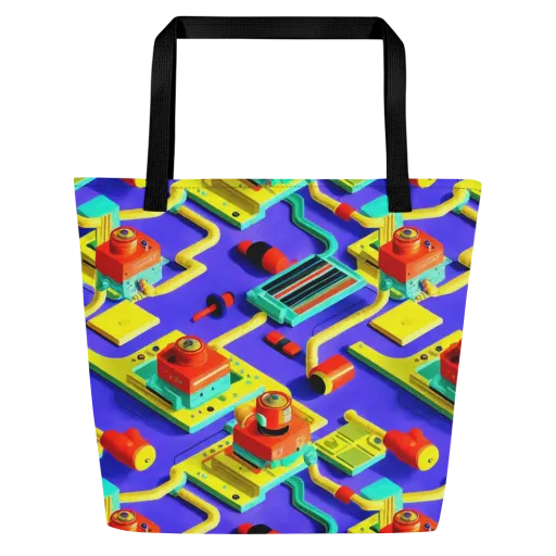 Chromatic Workshop on a Large Tote Bag W/ Pocket