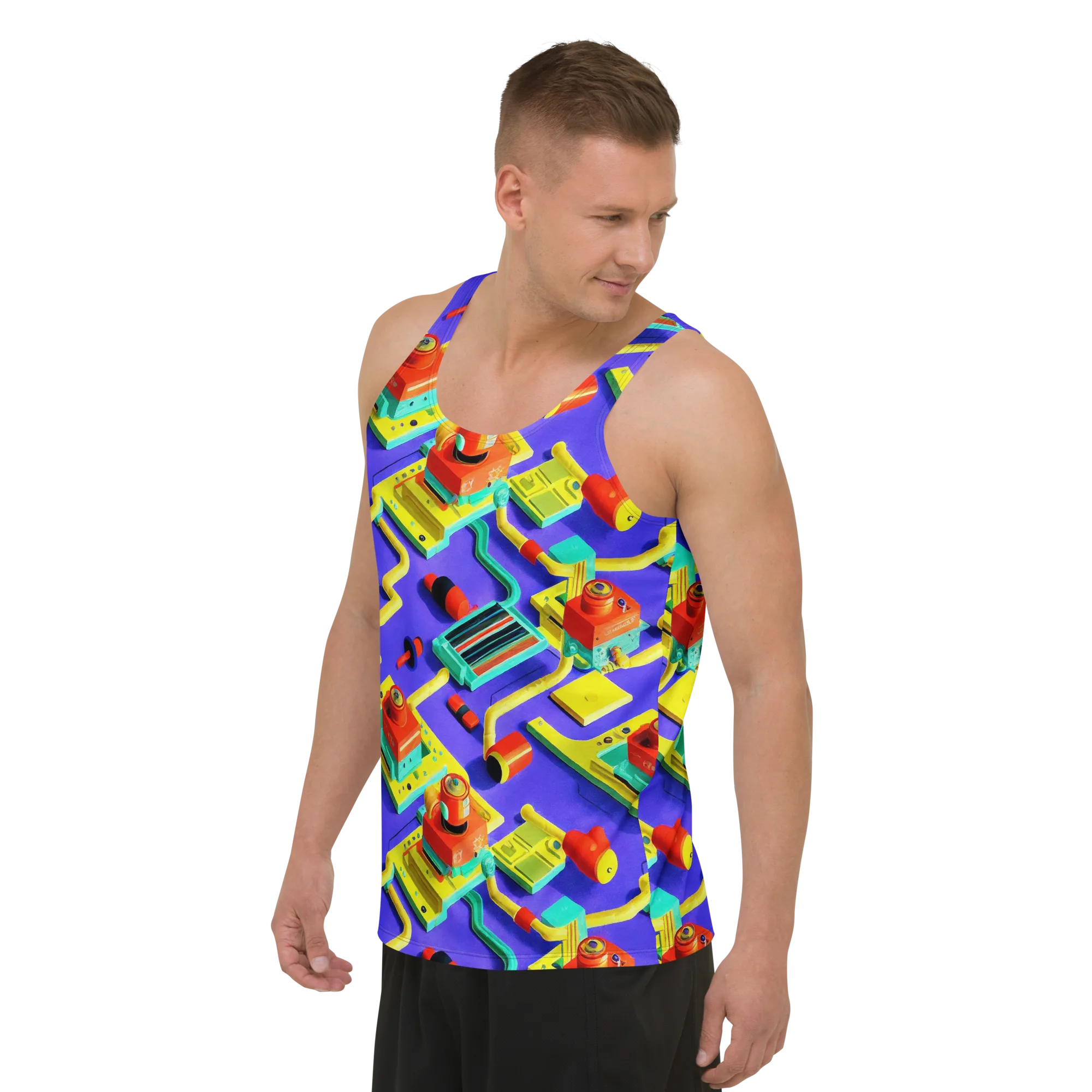 Chromatic Workshop on Men's Tank Top — Left Front