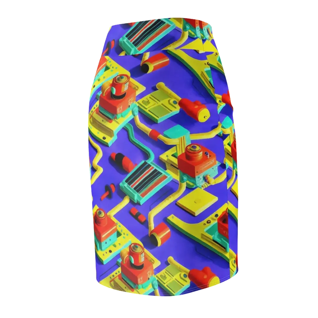 Chromatic Workshop on Pencil Skirt — Back Side