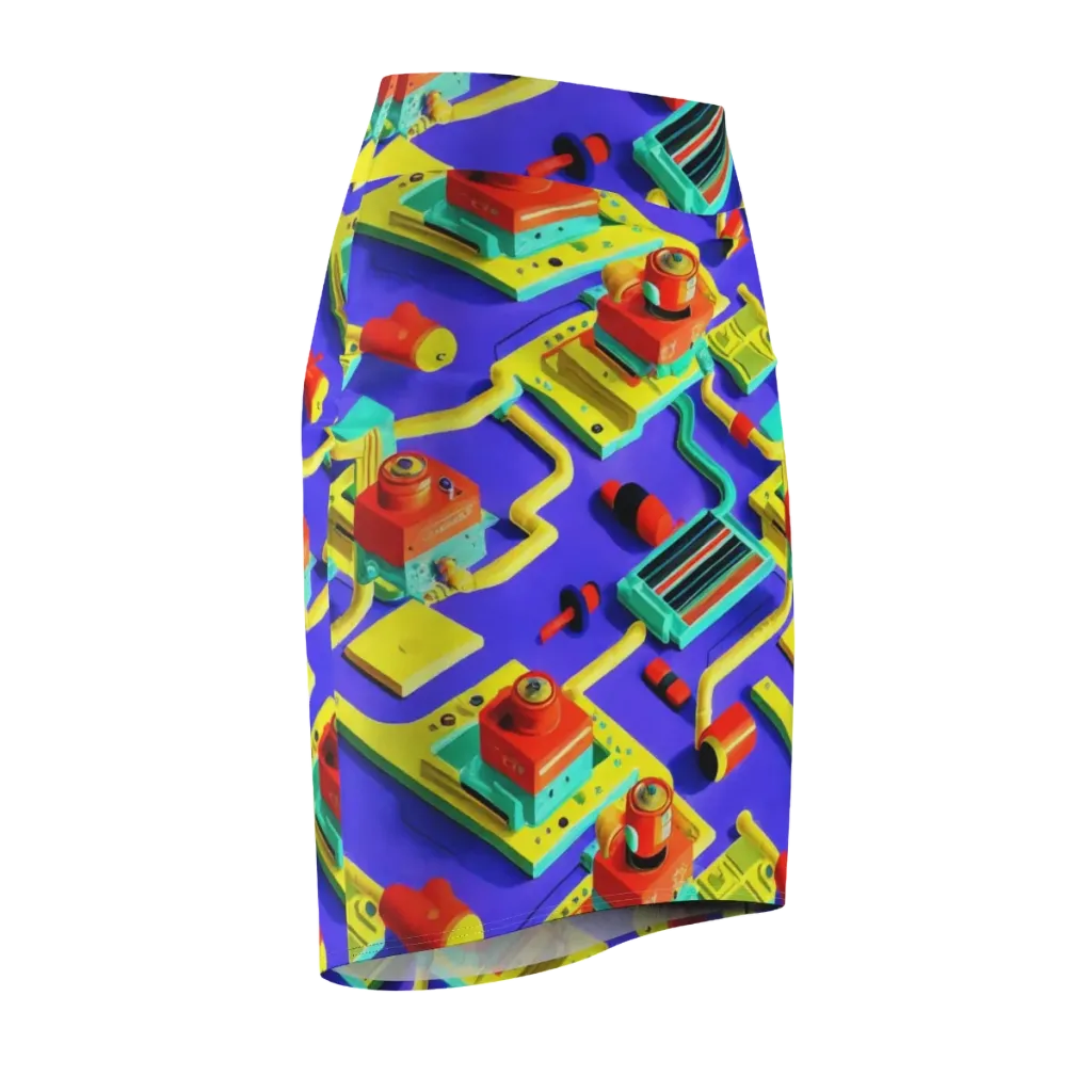 Chromatic Workshop on Pencil Skirt — Front Side