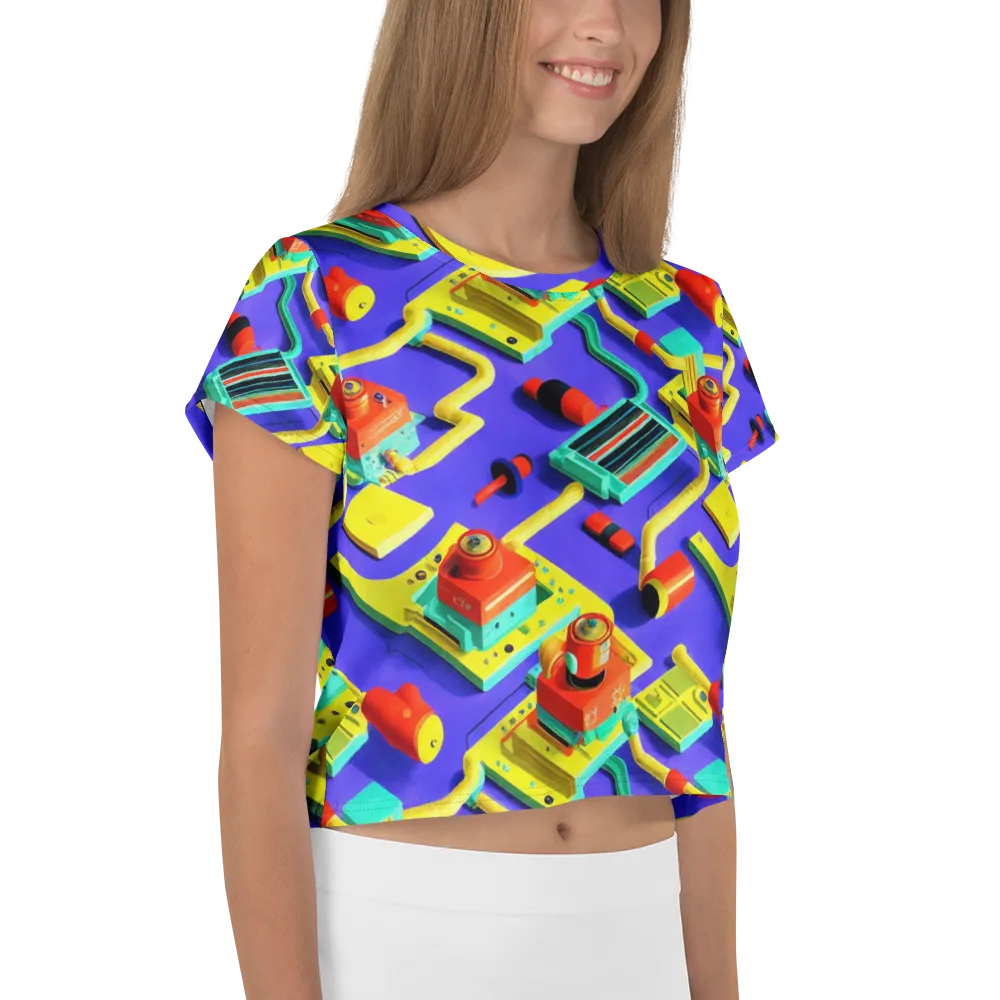 Chromatic Workshop on Crop Tee — Right