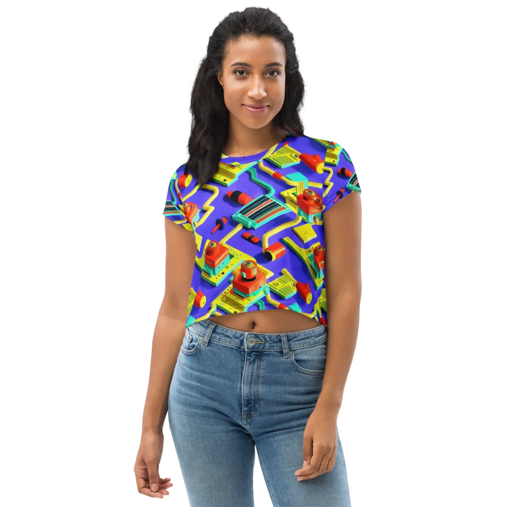 Chromatic Workshop on Crop Tee — Front