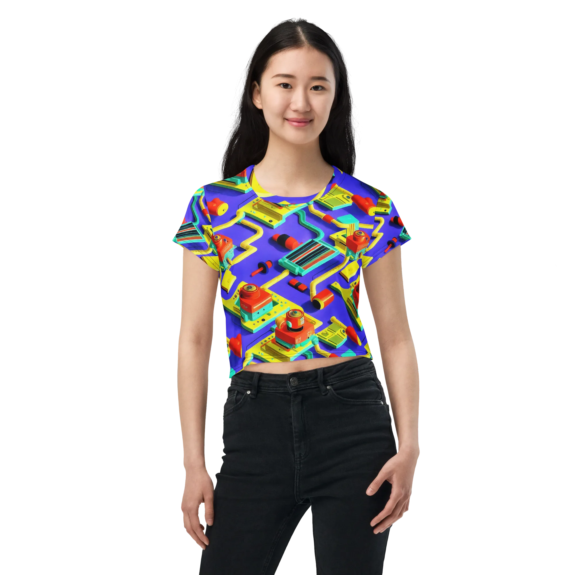 Chromatic Workshop on Crop Tee — Front