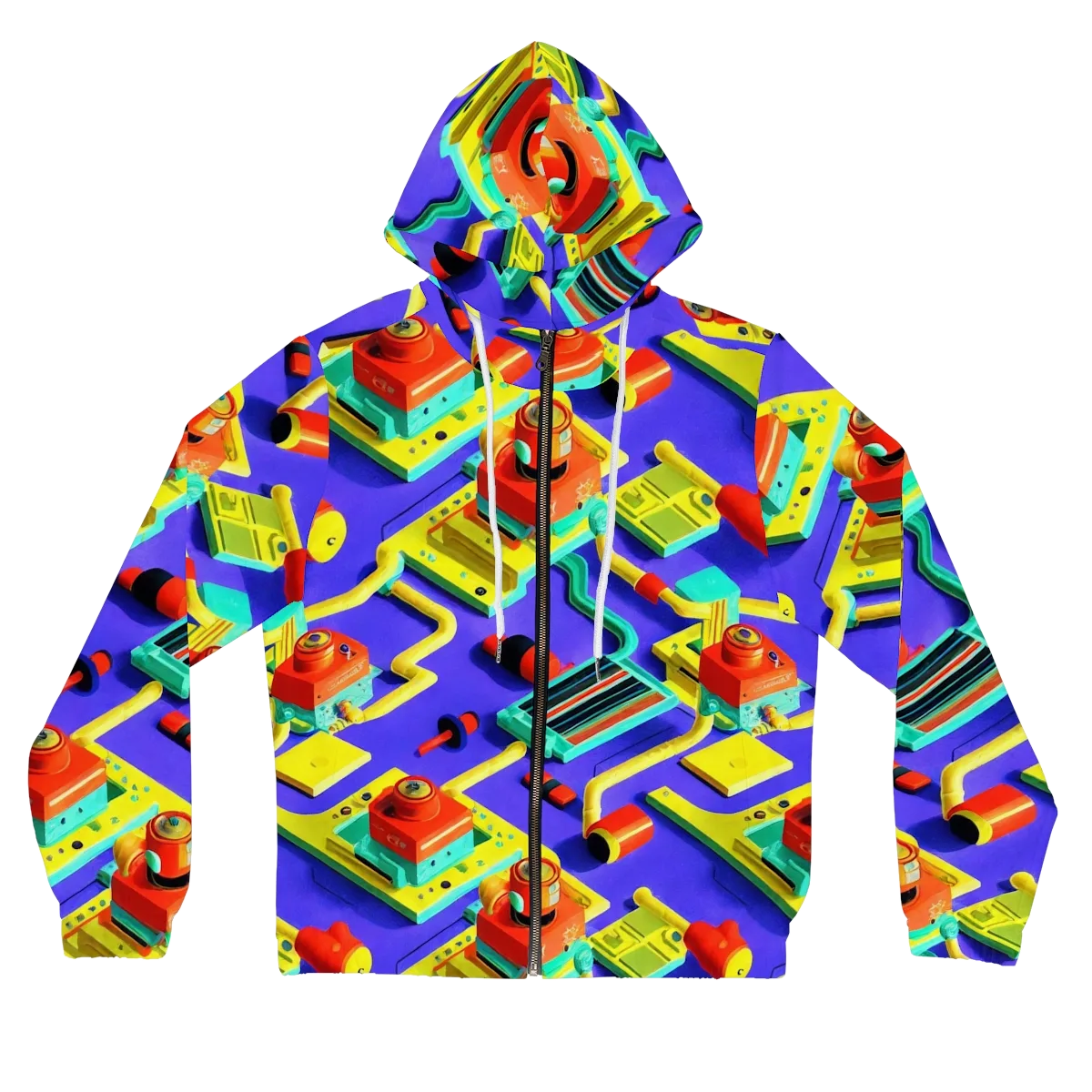 Chromatic Workshop on Women's Full-Zip Hoodie — Front