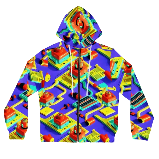 Chromatic Workshop on a Women's Full-Zip Hoodie