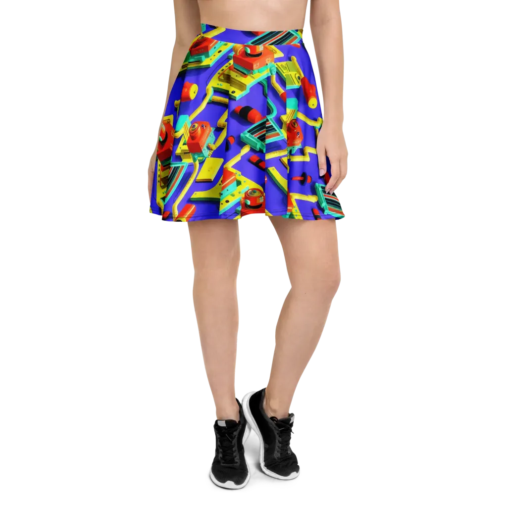 Chromatic Workshop on Skater Skirt — Front