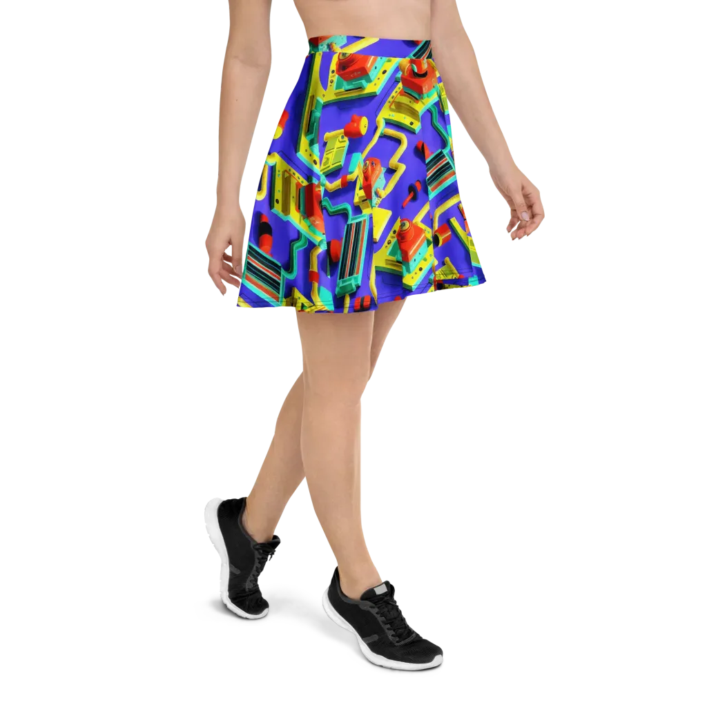 Chromatic Workshop on Skater Skirt — Right
