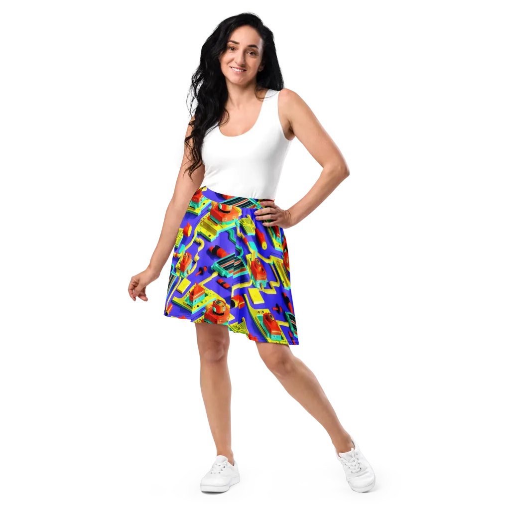 Chromatic Workshop on Skater Skirt — Front