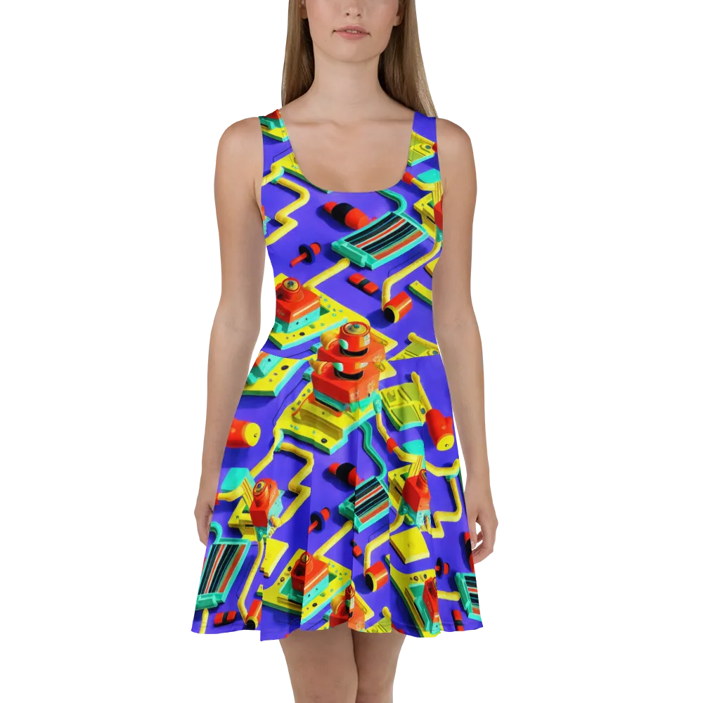 Chromatic Workshop on Skater Dress — Front