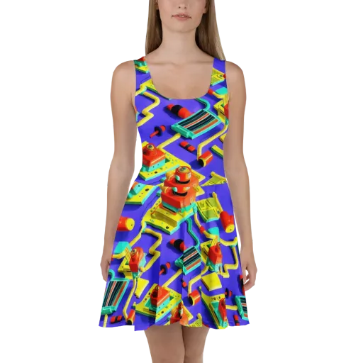 Chromatic Workshop on a Skater Dress