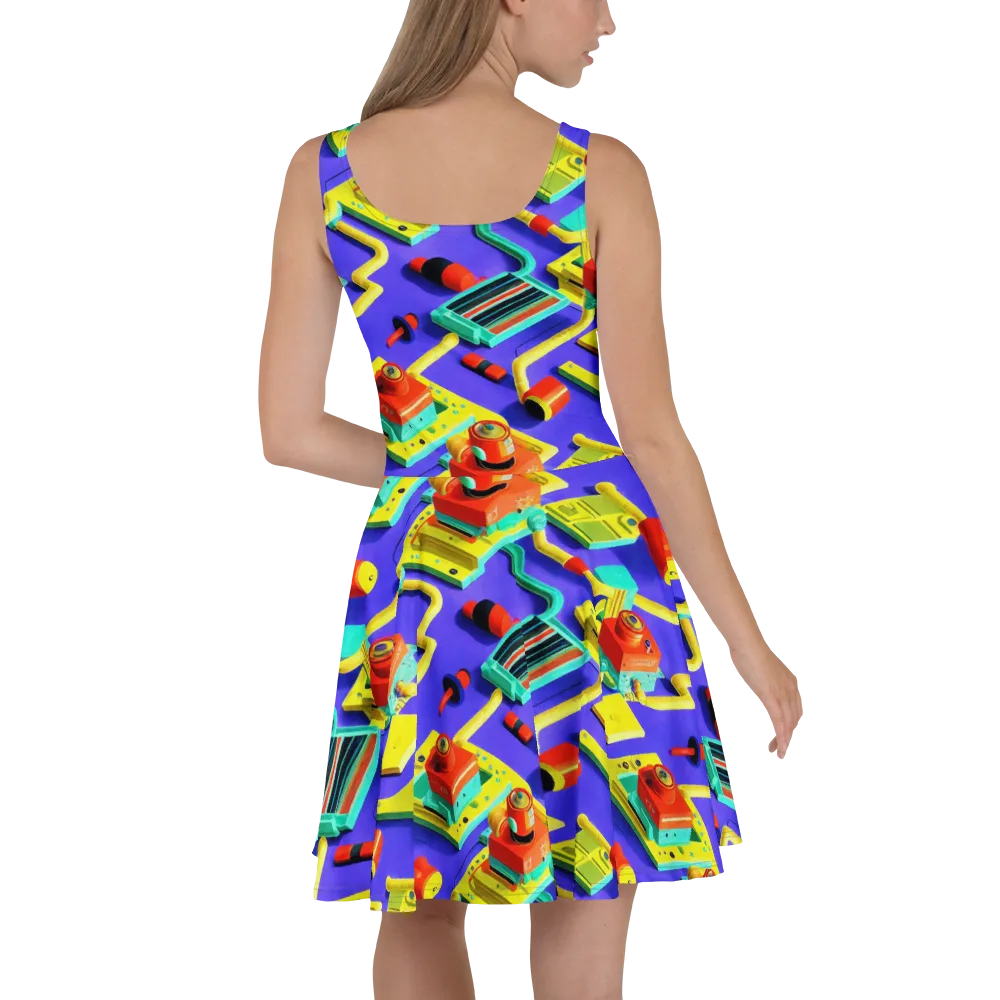 Chromatic Workshop on Skater Dress — Back