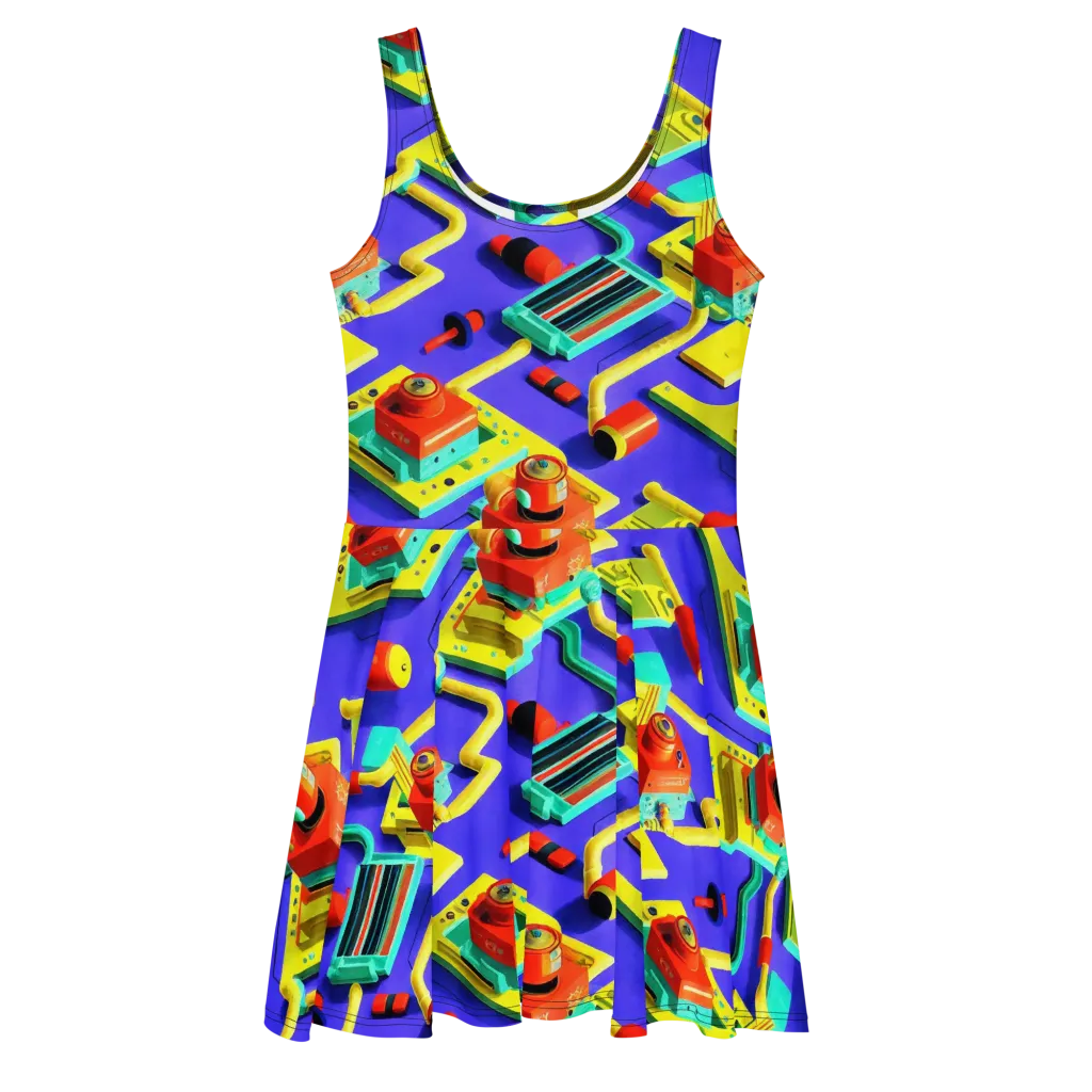 Chromatic Workshop on Skater Dress — Front
