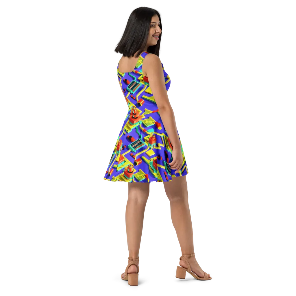 Chromatic Workshop on Skater Dress — Right