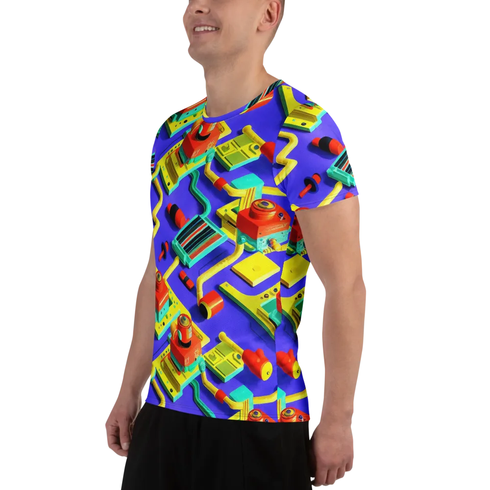 Chromatic Workshop on Men's Athletic T-Shirt — Left