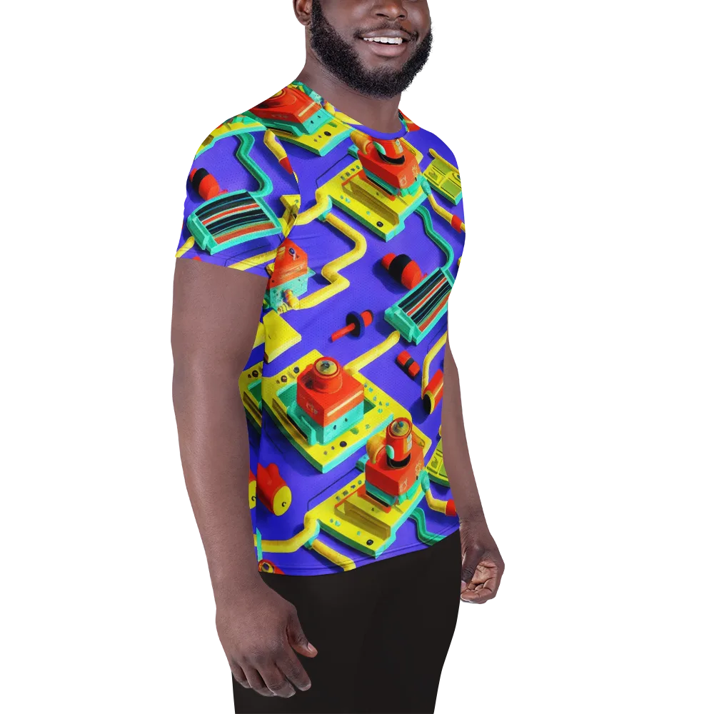Chromatic Workshop on Men's Athletic T-Shirt — Right