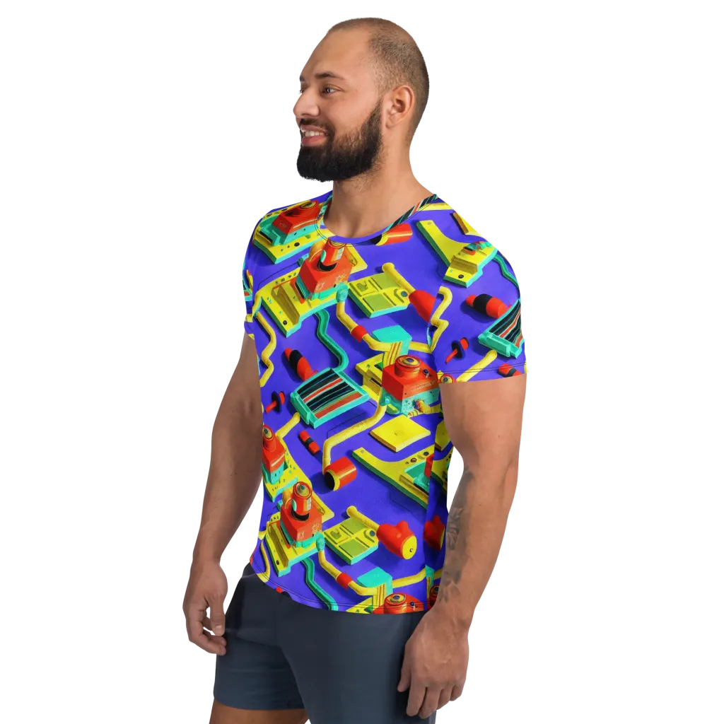 Chromatic Workshop on Men's Athletic T-Shirt — Left