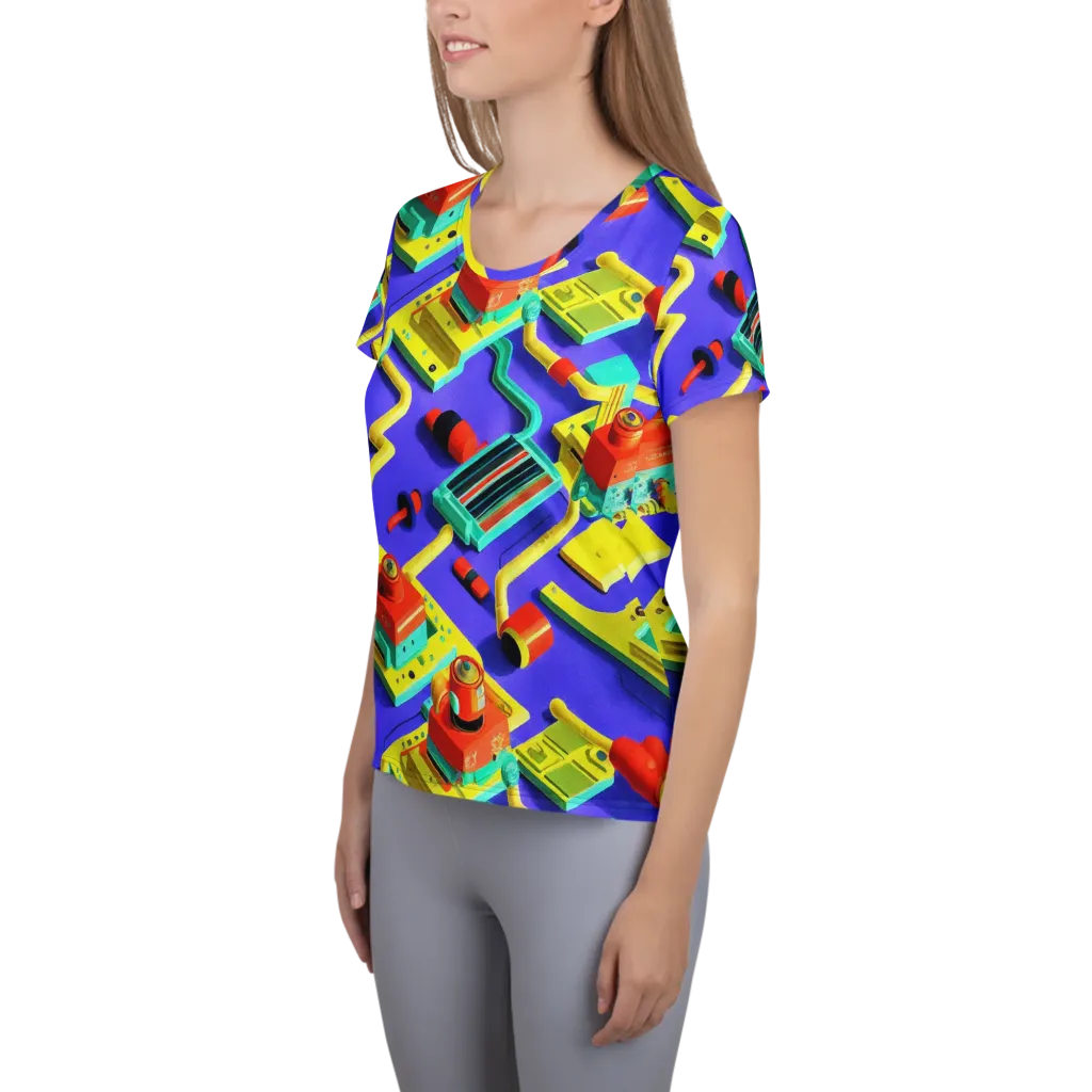 Chromatic Workshop on Women's Athletic T-Shirt — Left