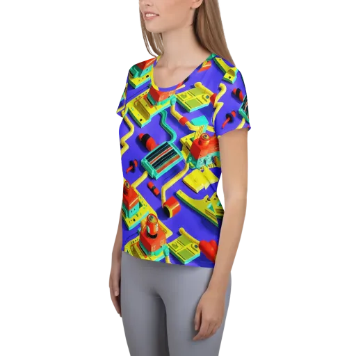 Chromatic Workshop on a Women's Athletic T-Shirt