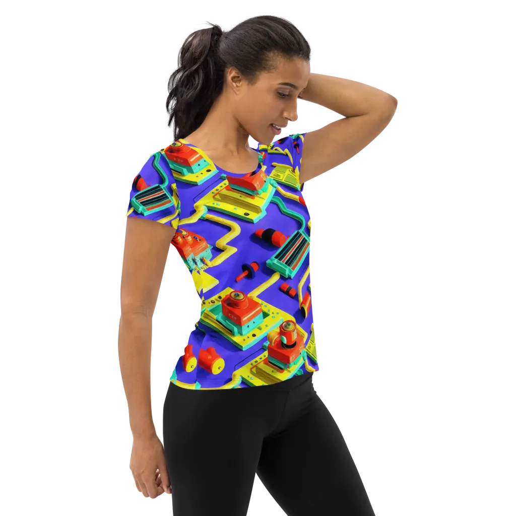Chromatic Workshop on Women's Athletic T-Shirt — Right