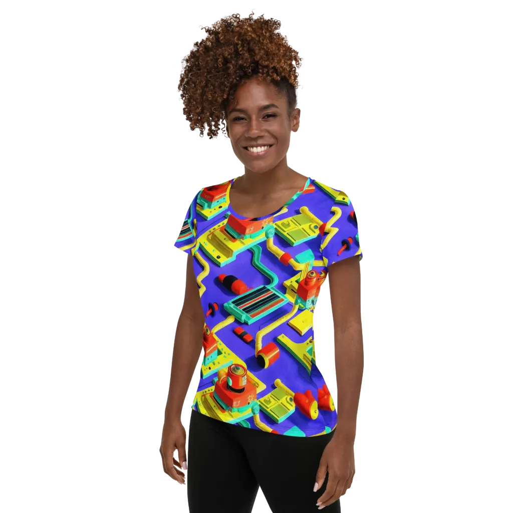 Chromatic Workshop on Women's Athletic T-Shirt — Left