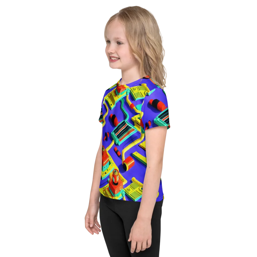 Chromatic Workshop on Kids Crew Neck T-Shirt — Left