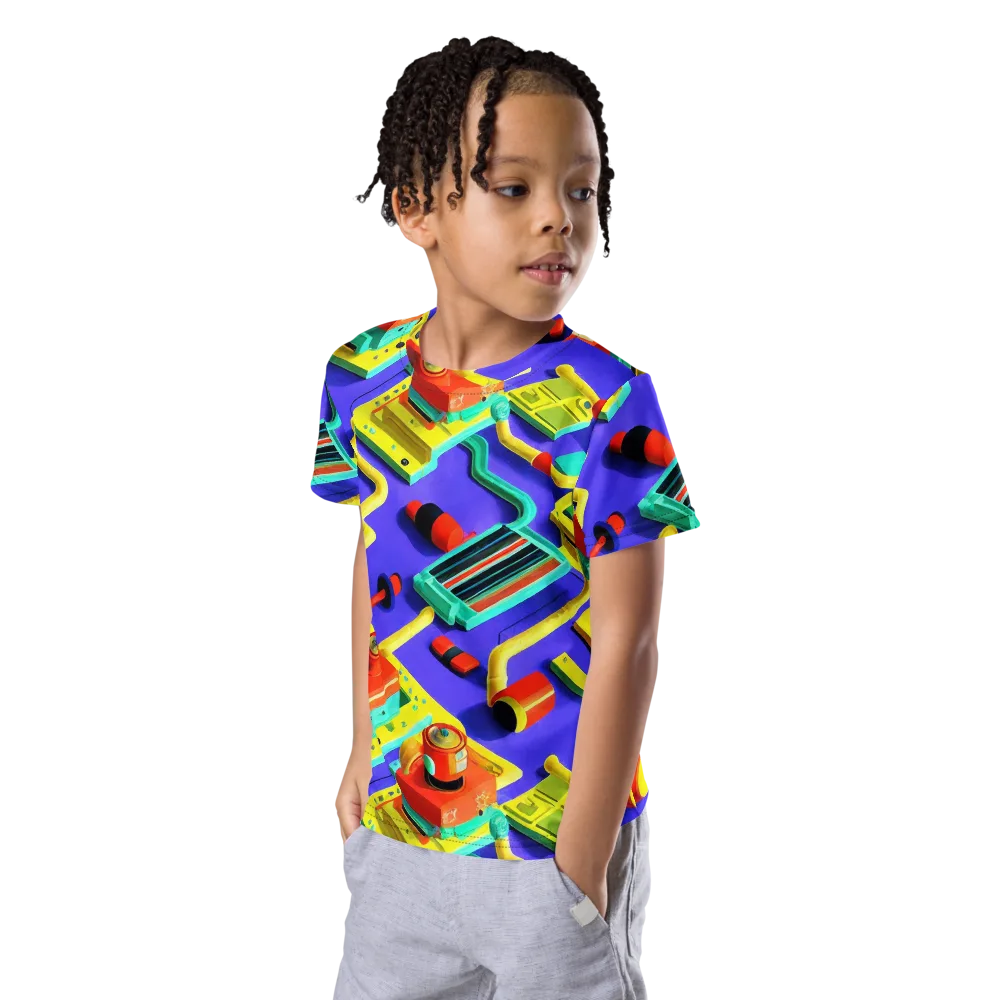 Chromatic Workshop on Kids Crew Neck T-Shirt — Left Front