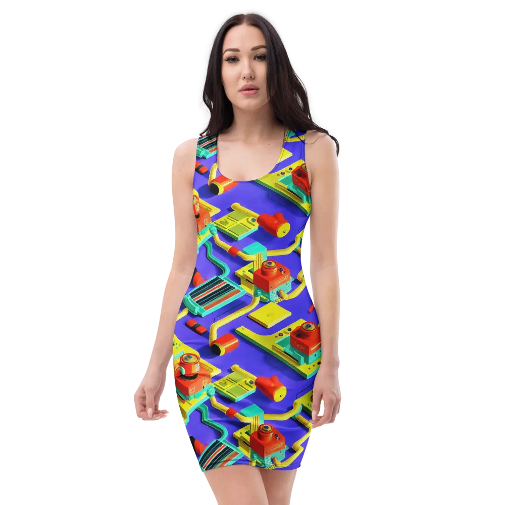 Chromatic Workshop on Bodycon Dress — Front