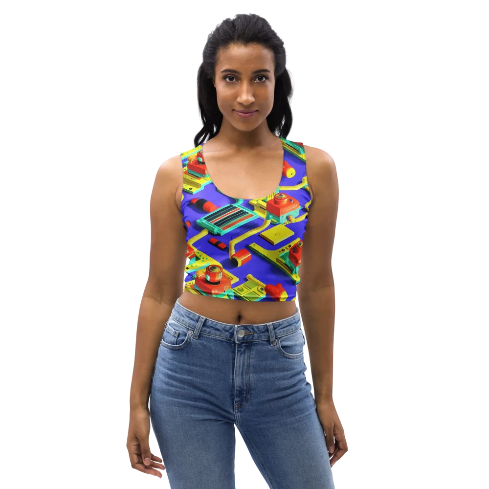 Chromatic Workshop on Crop Top — Front