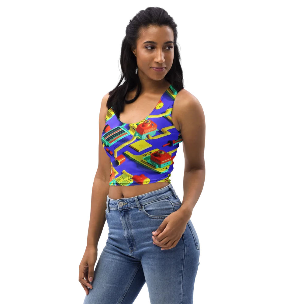 Chromatic Workshop on Crop Top — Left Front
