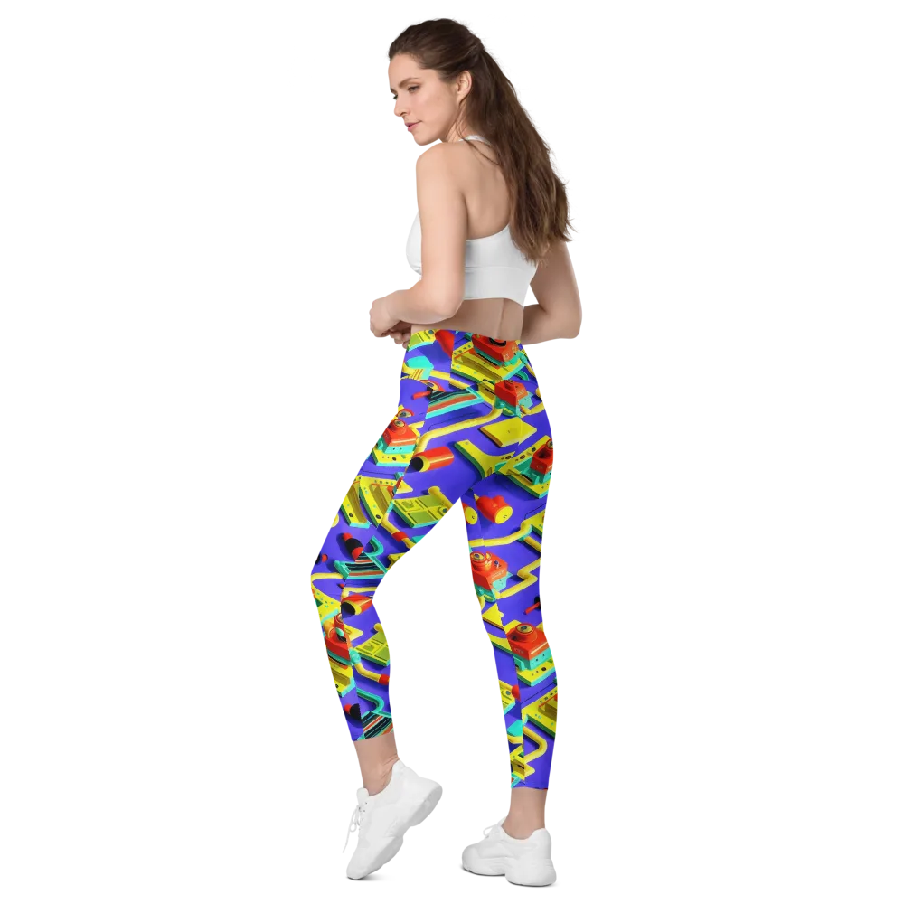 Chromatic Workshop on Leggings with Pockets — Left Back
