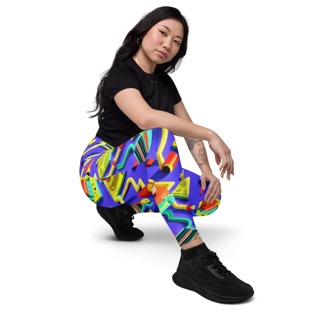 Chromatic Workshop on Leggings with Pockets — Right Front