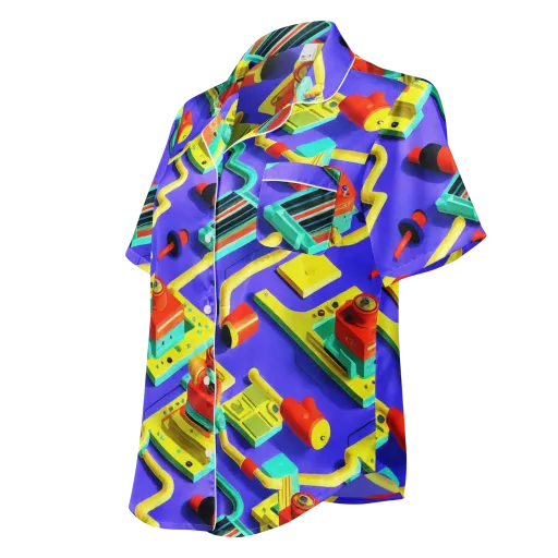 Chromatic Workshop on a Women's Short Sleeve Pajama Top